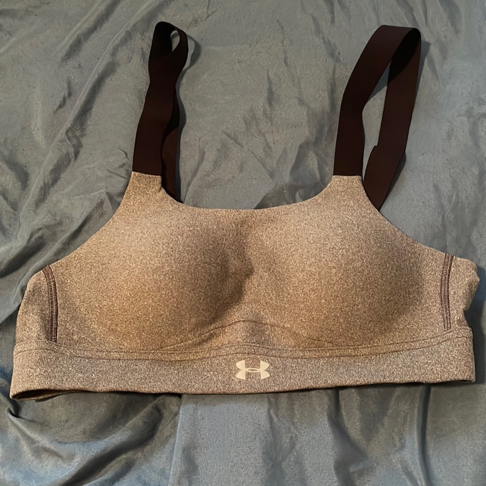 Under armour gray sports bra